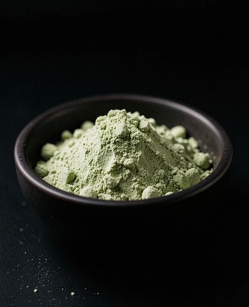 Botanical extract powder in a dark bowl